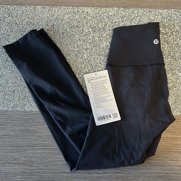 Lululemon Wunder Train High-Rise Crop 23" Black size 2‎ NWT - Picture 1 of 6